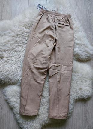 💜💙💚 суперові легкі штани брюки casual пісочного кольору2 фото