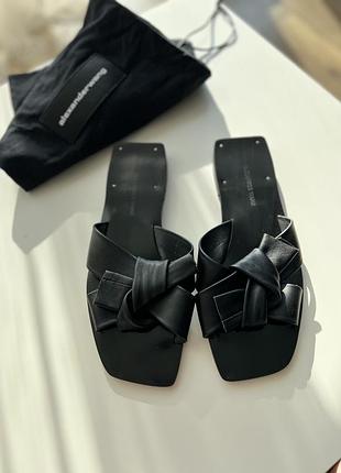 Тапочки слайды босоножки шлепанци слайды alexander   wang