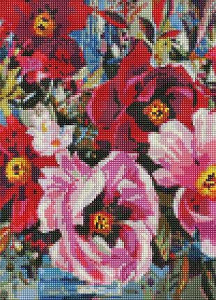 Алмазна мозаїка весняна краса ідейка 40 х 40 amo7540