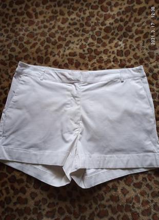 Отличные стрейчевые хлопковые белые шорты h&m/размер  12/424 фото