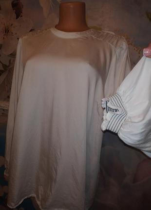 Роскошная шелковая блуза 100% модал с интересной спинкой 18р10 фото