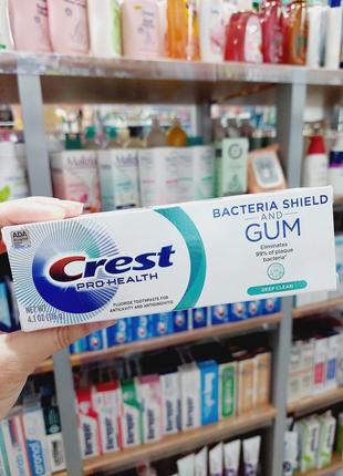 Зубная паста crest pro-health gum bacteria shield and gum 116g