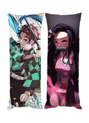 Подушка дакімакура танджиро незуко клинок декоративна ростова подушка для обіймання