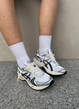 Asics gel-kayano 14 жіночі кросівки в сітку літні срібні сріблясті весна літо спортивні женские кроссовки с сеткой серебряные спортивные летние3 фото
