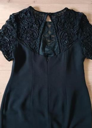Чорна, довга сукня / красива сукня з відкритою спиною9 фото