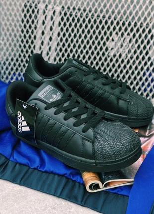#770
adidas superstar fully black