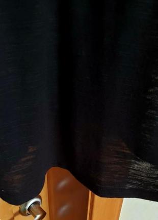 Базовый черный текстурированный ками топ на завязках newl look4 фото