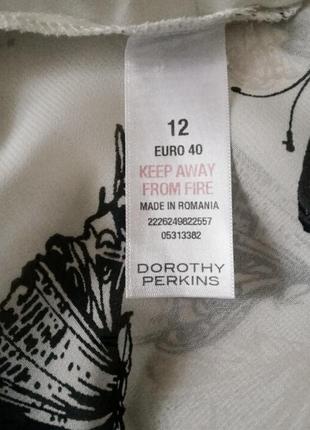 Элегантная шифоновая блуза, 42?-44-46?, dorothy perkins6 фото