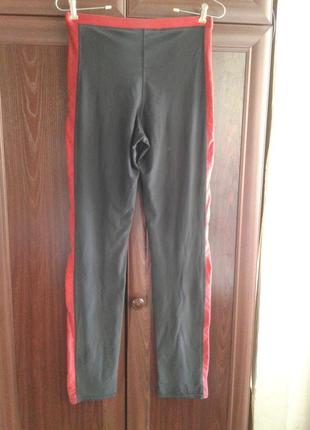 Черные брюки ,штаны ,лосины стрейчевые эластик прямые с красными лампасами батал2 фото