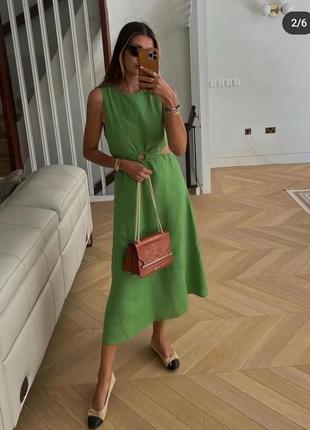 Неймовірно красива лляна сукня mango xxs