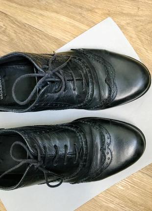 Кожаные туфли 24 см 37 р. vagabond полуботинки оксфорды3 фото