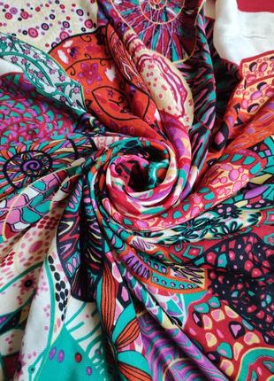 Kaleidoscope огромный  платок шаль шерсть вискоза.