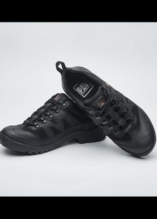 Тактичні літні чорні кросівки, військові тактичні дихаючі шкіряні кросівки розміри 40-477 фото