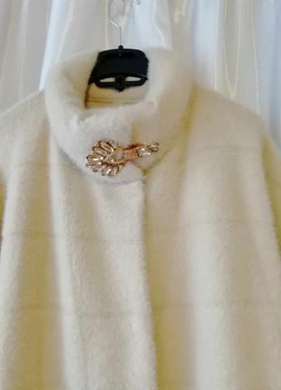 Шикарна неймовірно красива стильна ефектна кофта кардиган пальто альпака6 фото