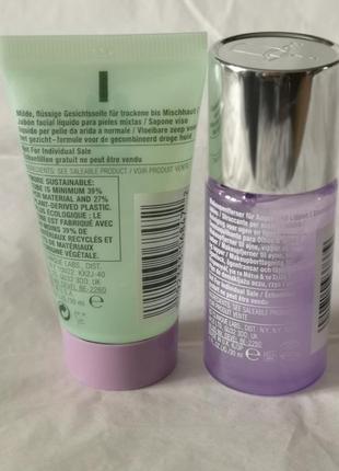 Мыло жидкое для сухой и комбинированной кожи clinique , 30 мл и  средство для снятия стойкого макияж2 фото
