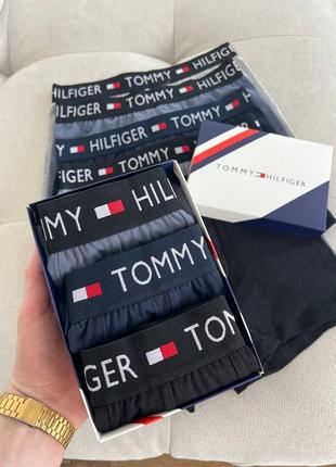 Мужские трусы tommy hilfiger / боксеры набор 5 штук / комплект на подарок