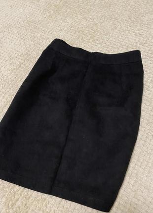 Юбка-карандаш замшева