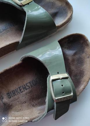 Шльопки шльопанці сандалі birkenstock  оригінал 🔥 зелений хакі 37,5-378 фото