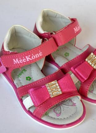 Шкіряні босоніжки для дівчаток meekone 7