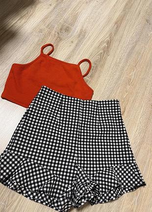 Шорты с рюшей zara