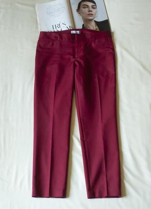 Бордовые брюки женские  calvin clein, размер m1 фото