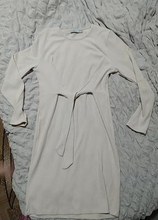 Гарна сукня в рубчик, розмір м -l5 фото