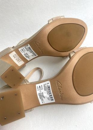 Босоніжки нові clarks uk 5,5 /38-39 шкіра10 фото