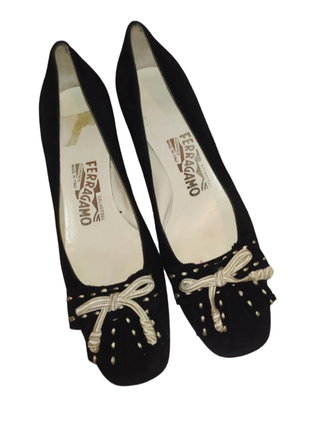 Salvatore ferragamo туфлі замш 36 розмір made in italy