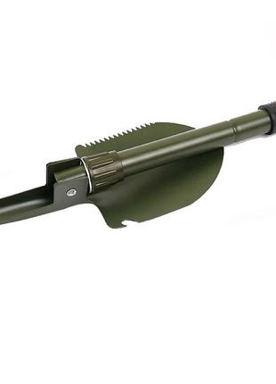Зеленая лопата 5в1 с чехлом - незаменимый туристический инструмент со множеством функций5 фото