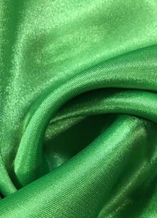 Тканина креп-сатин зелений