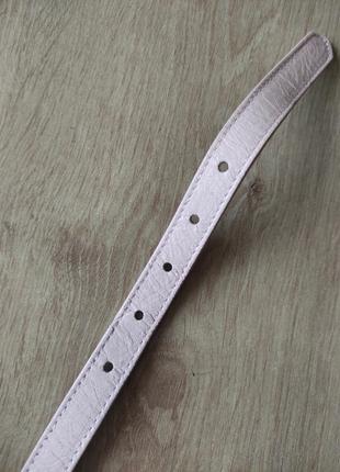Стильный женский  тонкий  кожаный ремешок  cintura in pelle , made in italy, р.95.5 фото