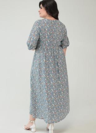 Батальна сукня з штапеля "таміла"4 фото
