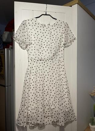 Сукня міні в горошок3 фото