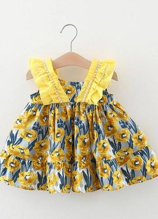 Сукня для дівчинки з намистинками5 фото