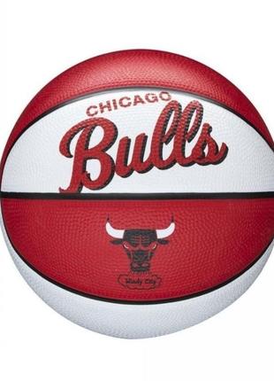 Баскетбольный мяч «wilson nba team retro bskt mini chi bulls sz3»