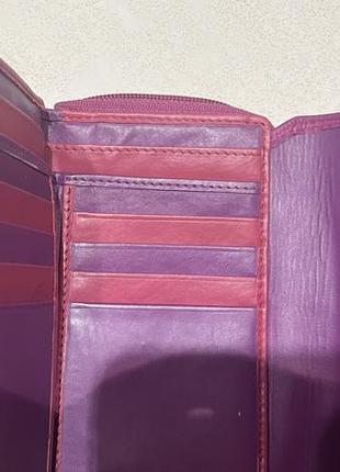 Кожаный кошелек, портмоне london leather goods5 фото