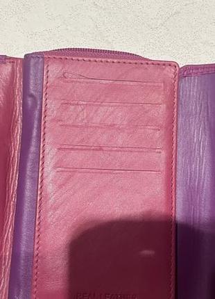 Кожаный кошелек, портмоне london leather goods4 фото
