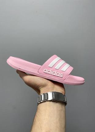 Жіночі шльопанці adidas slides pink / smb