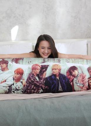 Подушка дакімакура k-pop chanyeol sehun exo декоративна ростова подушка для обіймання двостороння7 фото