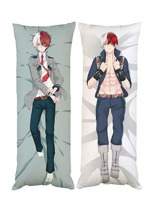 Подушка дакимакура шото тодороки моя геройская академия декоративная ростовая подушка для обнимания