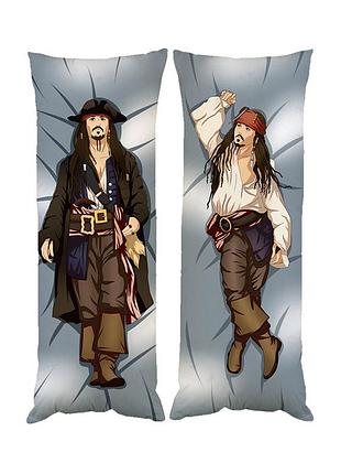 Подушка дакимакура джонни депп капитан джек воробей декоративная ростовая подушка для обнимания