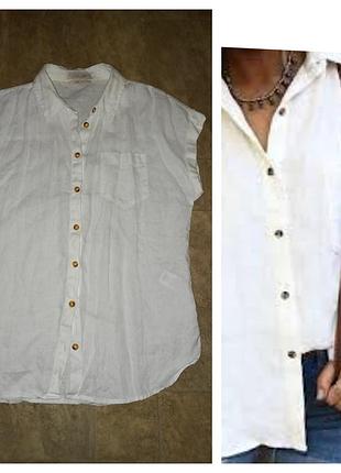 Білосніжна рубашка льон .