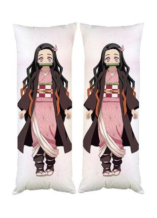 Подушка дакимакура незуко камадо декоративная ростовая подушка для обнимания