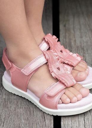 Шкіряні босоніжки ecco flora, оригінал - 34р, 35р