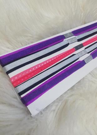 Комплект фирменных резинок для волос adidas4 фото