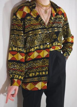 Винтажная блуза jordan 🐆 (ретро, сорочка)2 фото