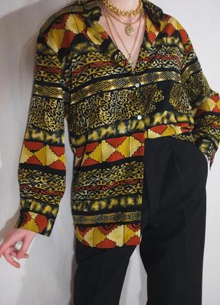 Винтажная блуза jordan 🐆 (ретро, сорочка)7 фото