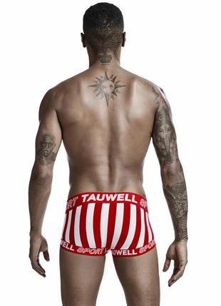 Боксеры tauwell в красно-белую полоску с широкой резинкой2 фото