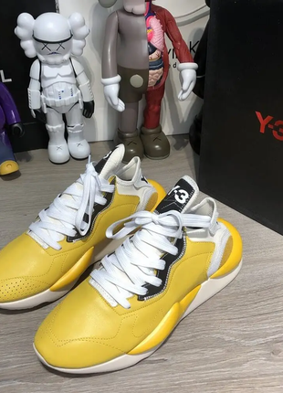 Adidas y-3 kaiwa sneakers yellow/white10 фото