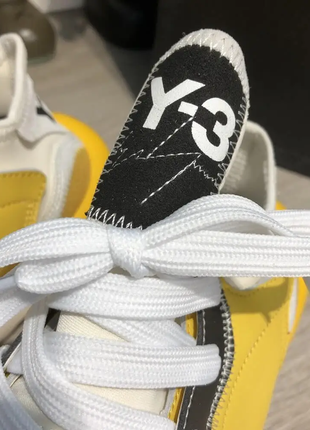 Adidas y-3 kaiwa sneakers yellow/white8 фото